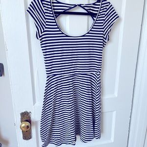 Blue and White Stripped Dress